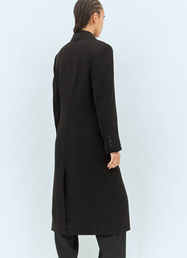 Bottega Veneta Matt Fluid Viscose Jersey Coat Black bov0258001
