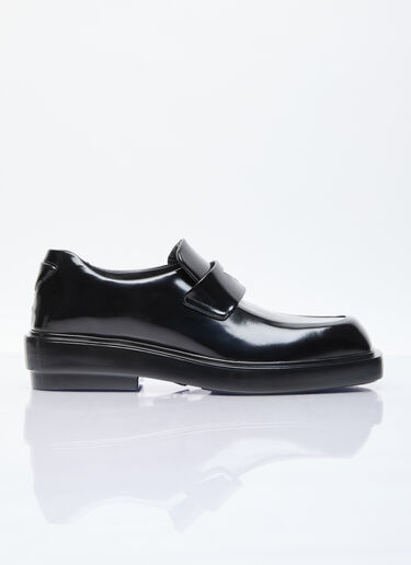 Prada Brushed Leather Loafers Black pra0256056