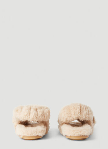Max Mara 샌디아 시어링 샌들 베이지 max0251034