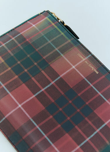 Comme des Garçons Wallet Lenticular Tartan Large Pouch Multicolour cdw0355004