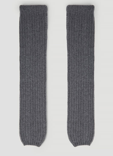 Gucci Knit Cashmere Leg Warmers Grey guc0154056
