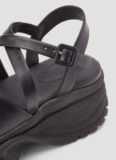 Simone Rocha Platform Sandals Black sra0244013
