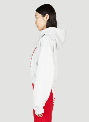 Cropped AM I A Hooded Sweatshirt Mowalola Cropped AM I A Hooded Sweatshirt White mow0352001