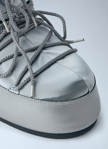 LN-CC® - Moon Boot: Icon Low Glance Boots - Silver Moon Boot Icon Low Glance Boots Silver mnb0366015