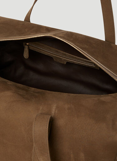 The Row Gio Duffle Bag Brown row0251025