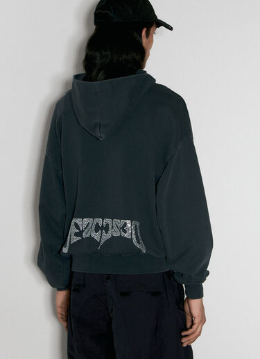 032C Luster Zip-Up Hooded Sweatshirt Black cee0356002