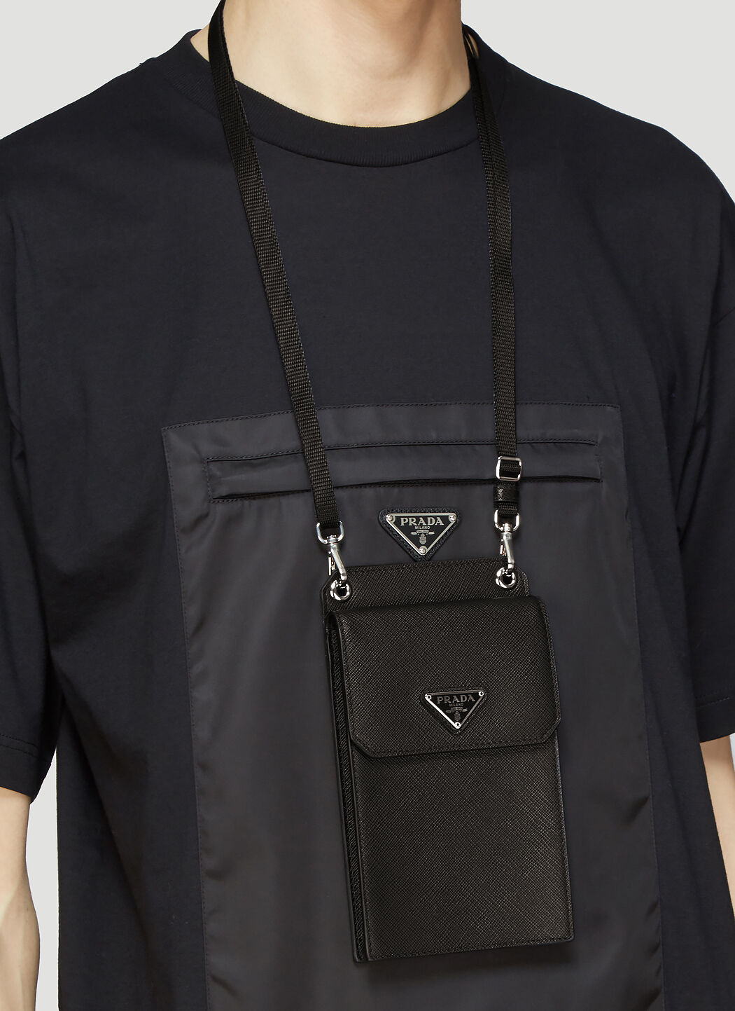 Prada saffiano best sale cell phone case