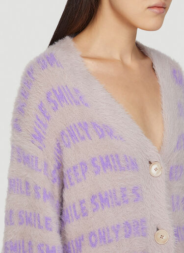 Stella McCartney Jacquard Knit Cardigan Purple stm0247002