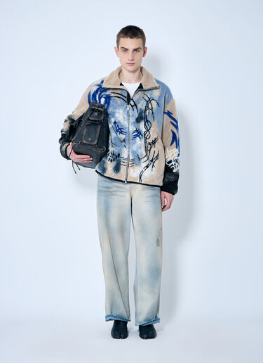 Acne Studios Teddy Jacquard Jacket Beige acn0160004