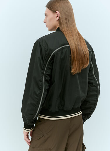Dries Van Noten 对比色饰边飞行员夹克 黑 dvn0156004