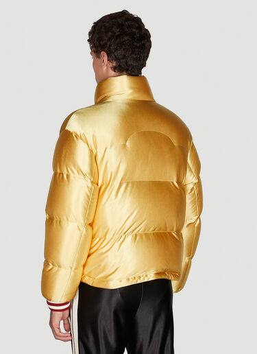 8 Moncler Palm Angels Keon Puffer Jacket Gold mpa0351001
