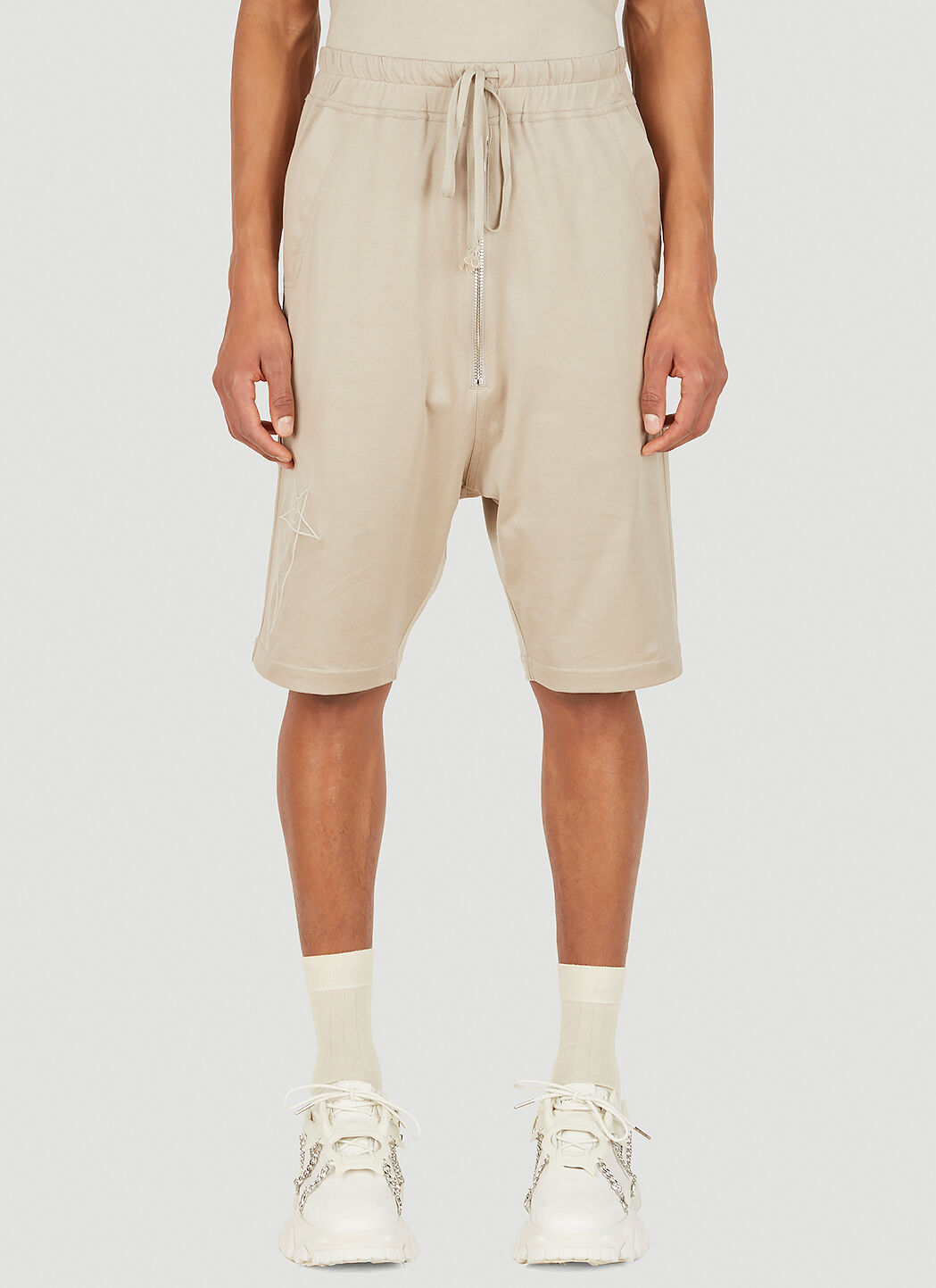 Rick Owens x Champion Men's Bela Pods Shorts in Beige | LN-CC®