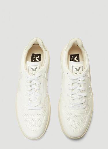 Veja V-10 CWL Faux-Leather Sneakers White vej0242007