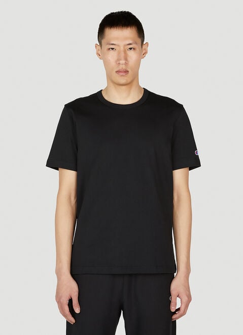 Jil Sander+ 로고 자수 티셔츠 블랙 jsp0149011