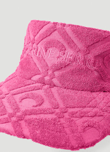Marine Serre Moon Sponge Visor Pink mrs0352006