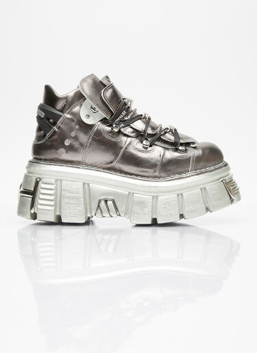 Vetements Men's x New Rock Platform Sneakers in Silver