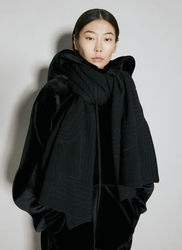 Embossed Logo Scarf Y-3 Embossed Logo Scarf Black yyy0354030