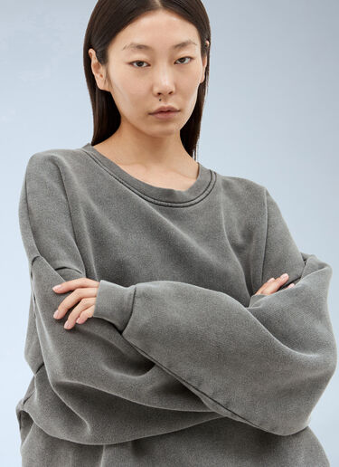 Acne Studios Logo Patch Sweatshirt Grey acn0357002