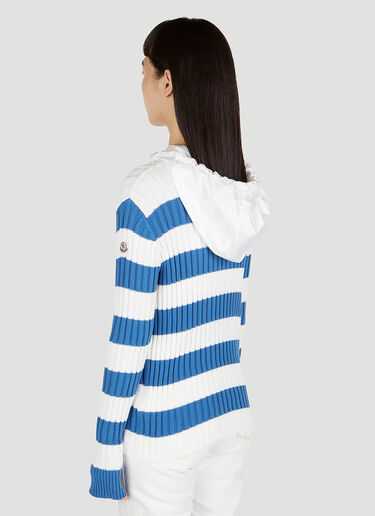 Moncler 条纹连帽针织衫 蓝色 mon0252046