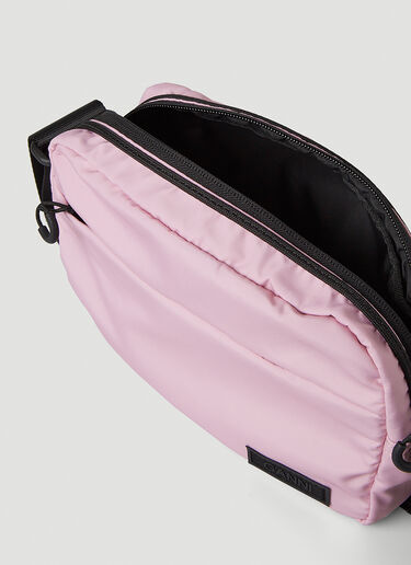 GANNI Recycled Festival Shoulder Bag Pink gan0246047