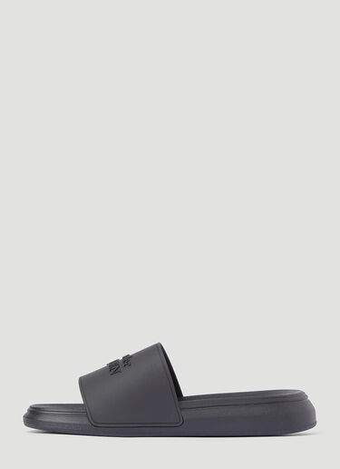 Alexander McQueen Hybrid 签名款拖鞋 黑 amq0245084