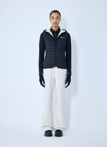 Moncler Grenoble パデッドフード付きジップアップジャケット  ブラック mog0259006