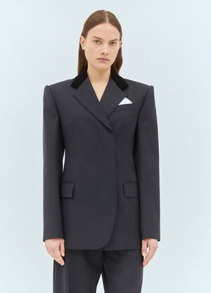 Sportmax Stretch Wool Tailored Blazer Beige spx0259001