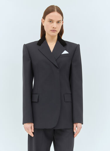 Sportmax Stretch Wool Tailored Blazer Navy spx0258012
