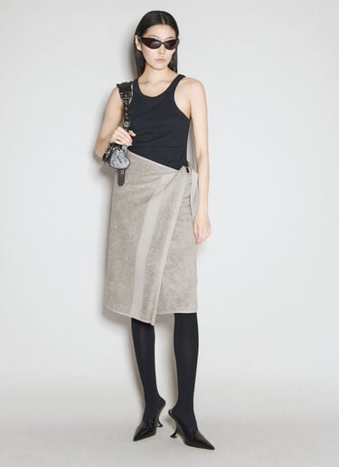 Balenciaga 毛巾布半身裙 米色 bal0255012