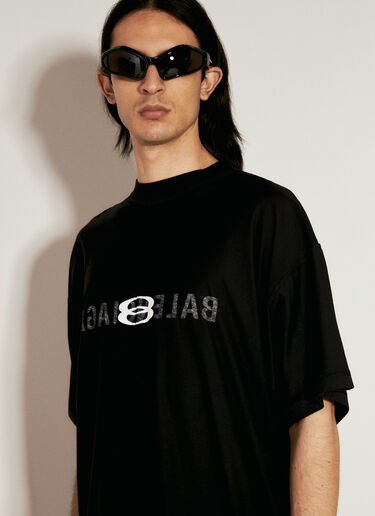 反穿短袖 T 恤  Balenciaga 反穿短袖 T 恤  黑色 bal0156007