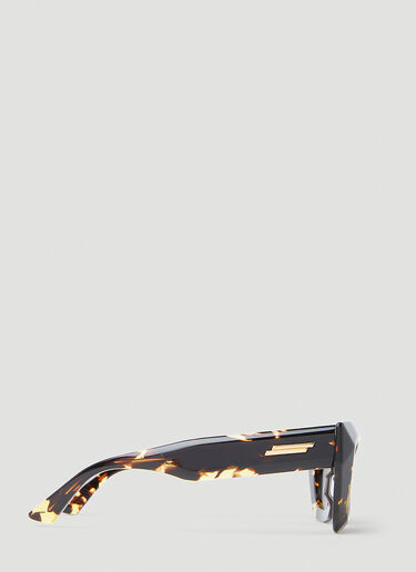 Bottega Veneta 玳瑁猫眼形太阳镜 棕色 bos0253003