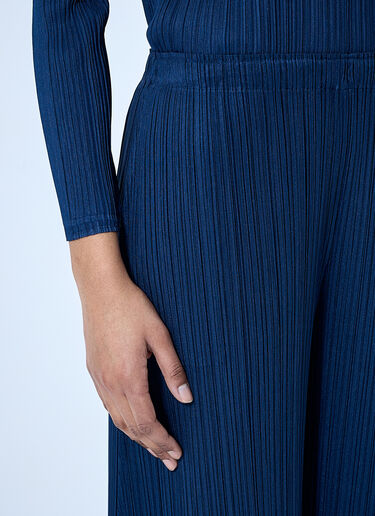 Pleats Please Issey Miyake 褶裥长裤  蓝色 plp0260009