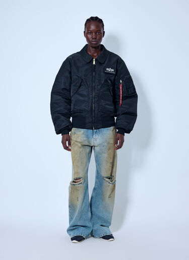LN-CC® - Alpha Industries: CWU-45 Heritage Bomber Jacket - Black Alpha Industries CWU-45 Heritage Bomber Jacket Black alp0366002
