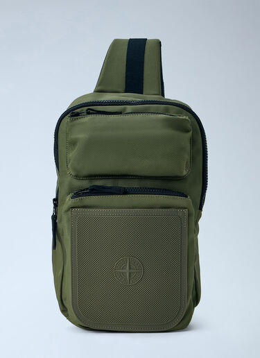 LN-CC® - Stone Island: Sling Backpack - Green Stone Island Sling Backpack Green sto0165026