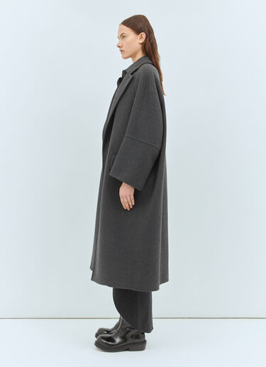 Max Mara Oversized Wool-And-Cashmere Coat Grey max0258030