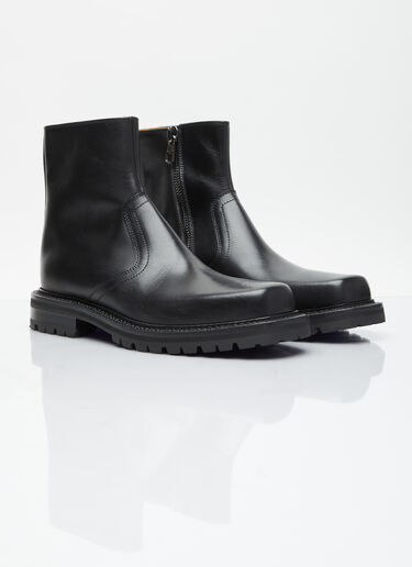 Dries Van Noten Leather Chelsea Boots Black dvn0154029