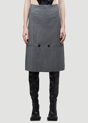 Vetements Tailored Pencil Skirt Black vet0356003