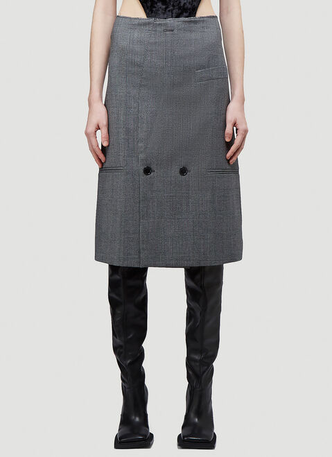 VETEMENTS Tailored Pencil Skirt Black vet0254006
