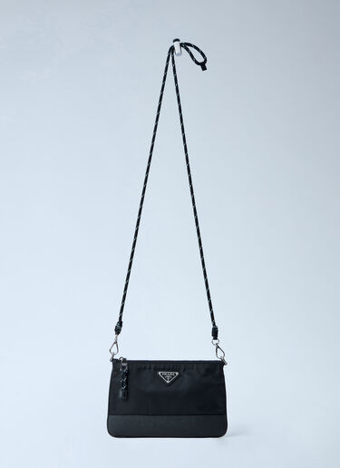 LN-CC® - Prada: Compact Crossbody Bag - Black Prada Compact Crossbody Bag Black pra0166022