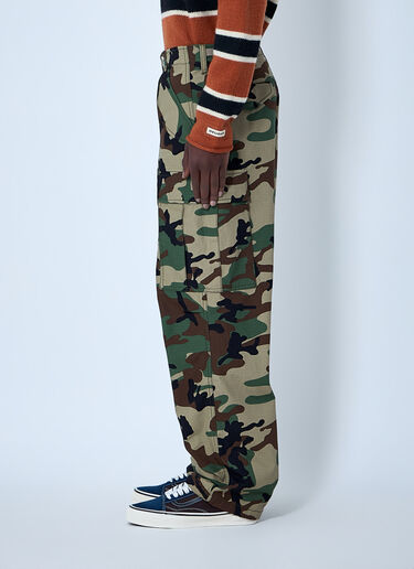Stüssy Cargo Trousers in Camouflage Weave Green sts0164011
