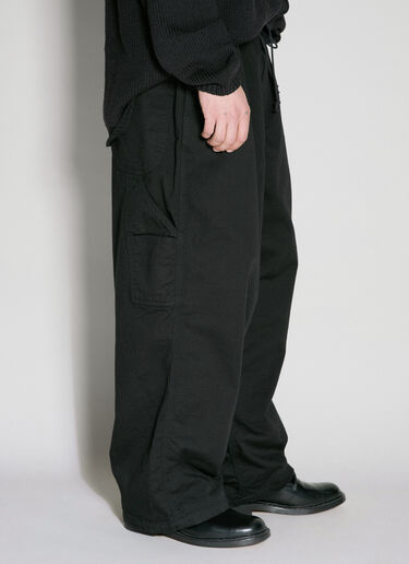 Yohji Yamamoto Y-베이커 팬츠 블랙 yoy0154003