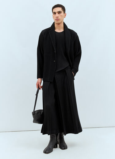 Tucked Pleated Pants Homme Plissé Issey Miyake Tucked Pleated Pants Black hmp0158003