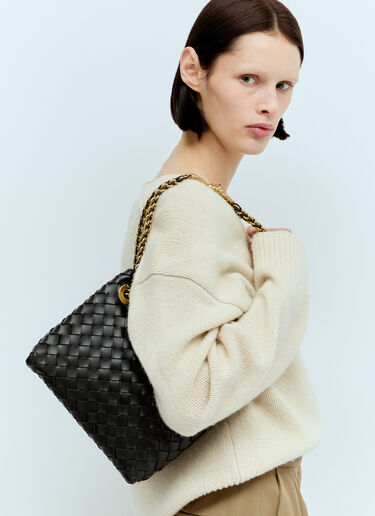 Bottega Veneta 스몰 체인 안디아모 핸드백 블랙 bov0256013