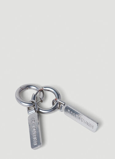 Skate Tag Earrings Balenciaga Skate Tag Earrings Silver bal0251130