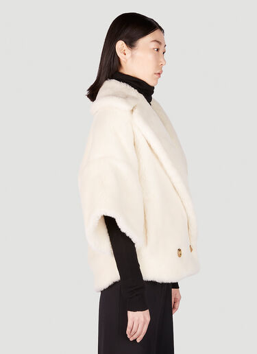 Max Mara Riga Cape Jacket White max0251008