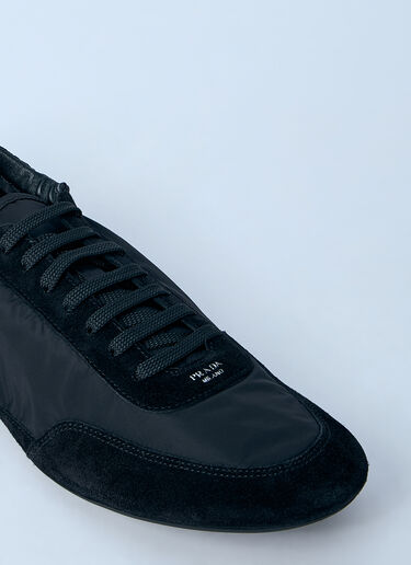 Prada Collapse Re-Nylon And Suede Sneakers Black pra0161012