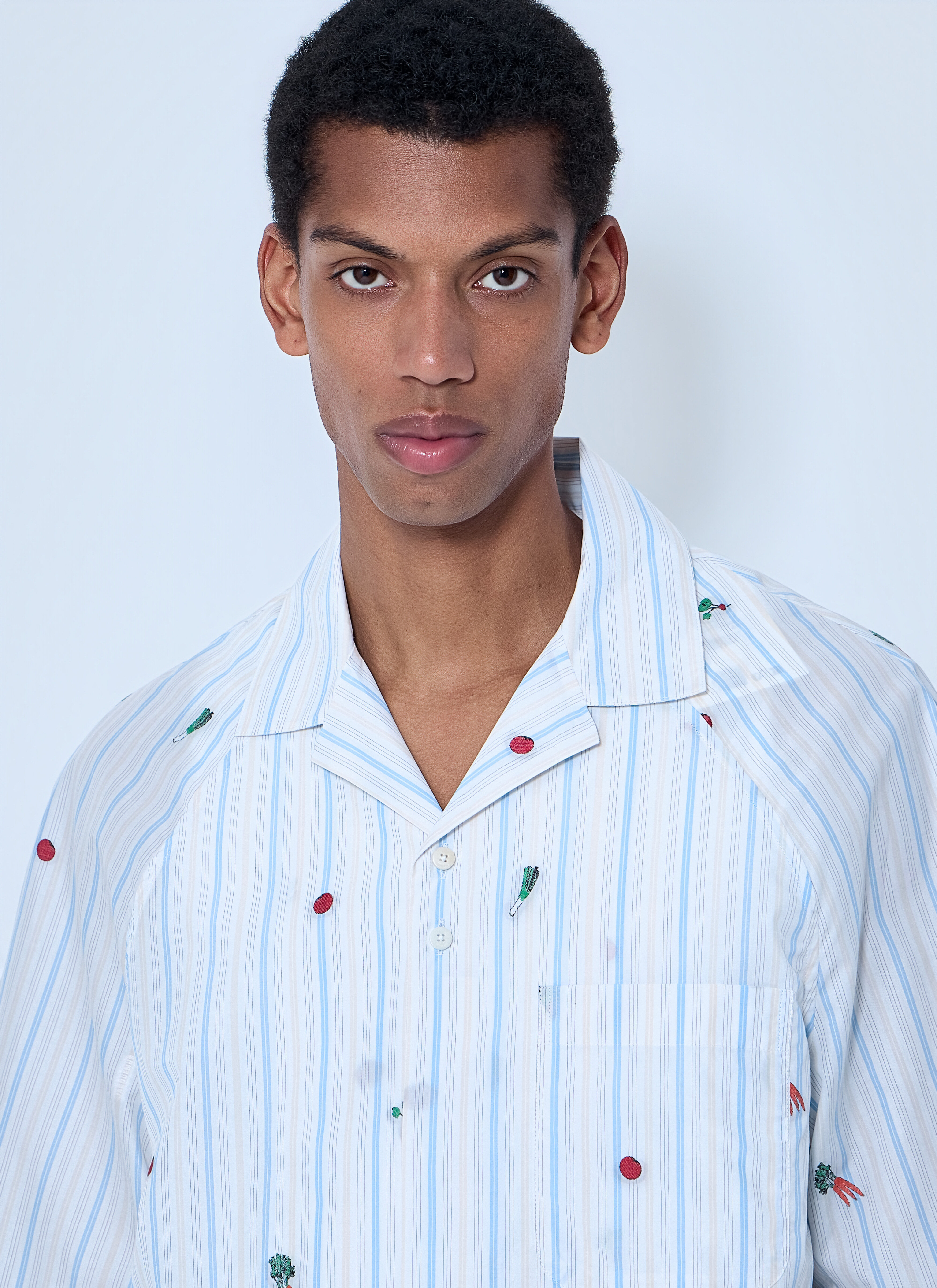 Jacquemus Men's' La Chemise Romarin Shirt in Blue | LN-CC®