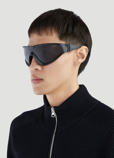 Moncler Wrapid Shield Sunglasses Black mon0351006