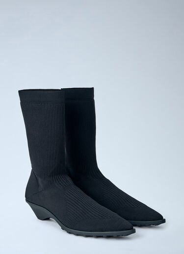 LN-CC® - Camper x Issey Miyake: Anna Pointed-Toe Ankle Boots - Black Camper x Issey Miyake Anna Pointed-Toe Ankle Boots Black cim0266010