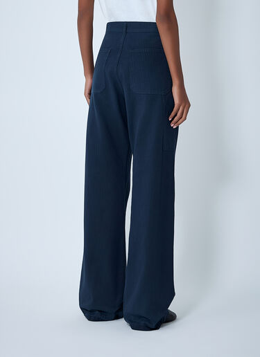 Cotton Twill Pants Maison Margiela Cotton Twill Pants Blue mla0261009